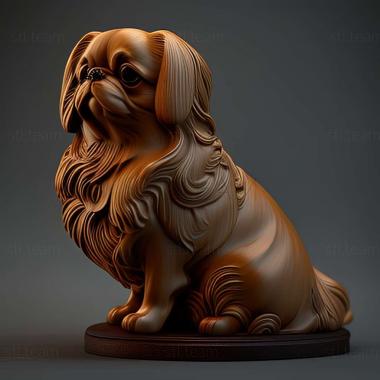 3D model Tibetan Spaniel dog (STL)